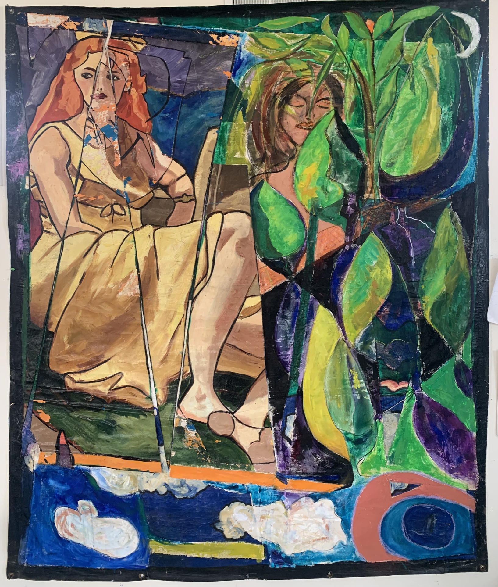 Woman in a Yellow Dress by Anna Jewel Gove